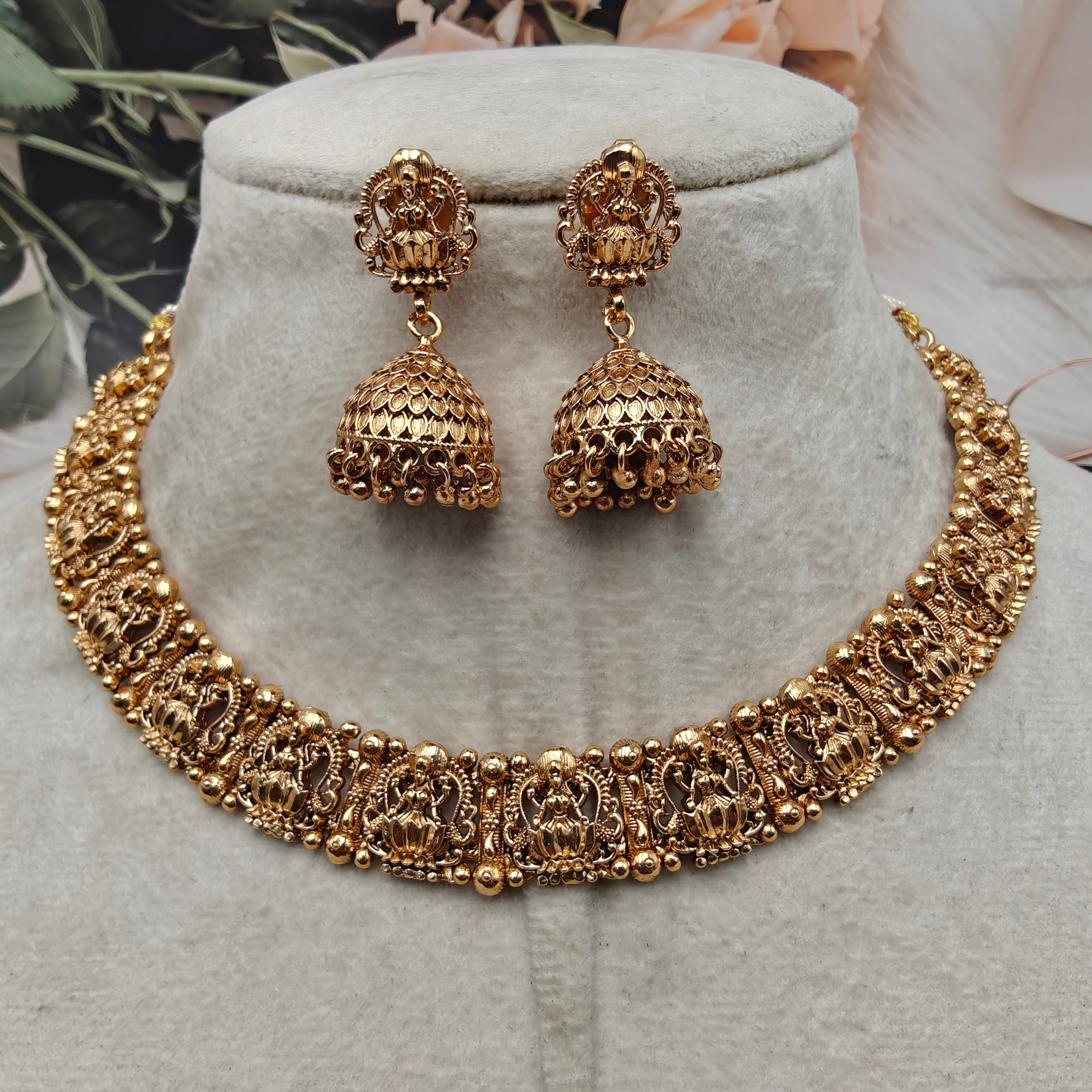 Lakshmi Heritage Temple Necklace Set