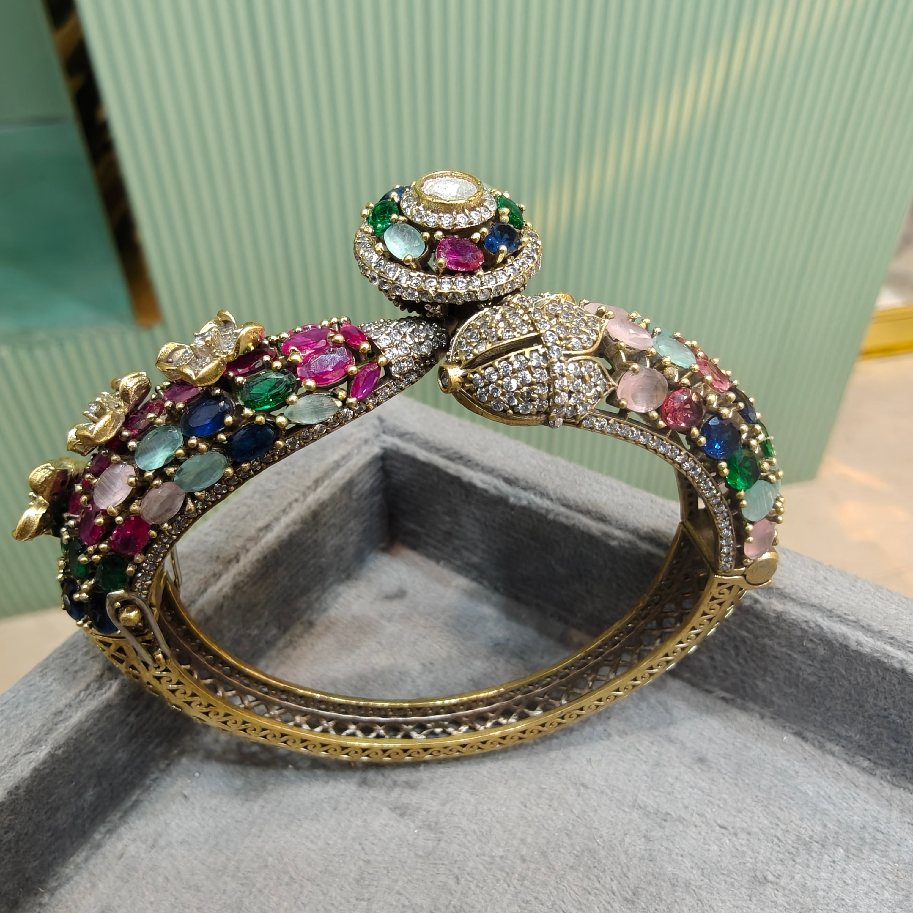 Rajvanshi Openable Bracelet Kada- Multi