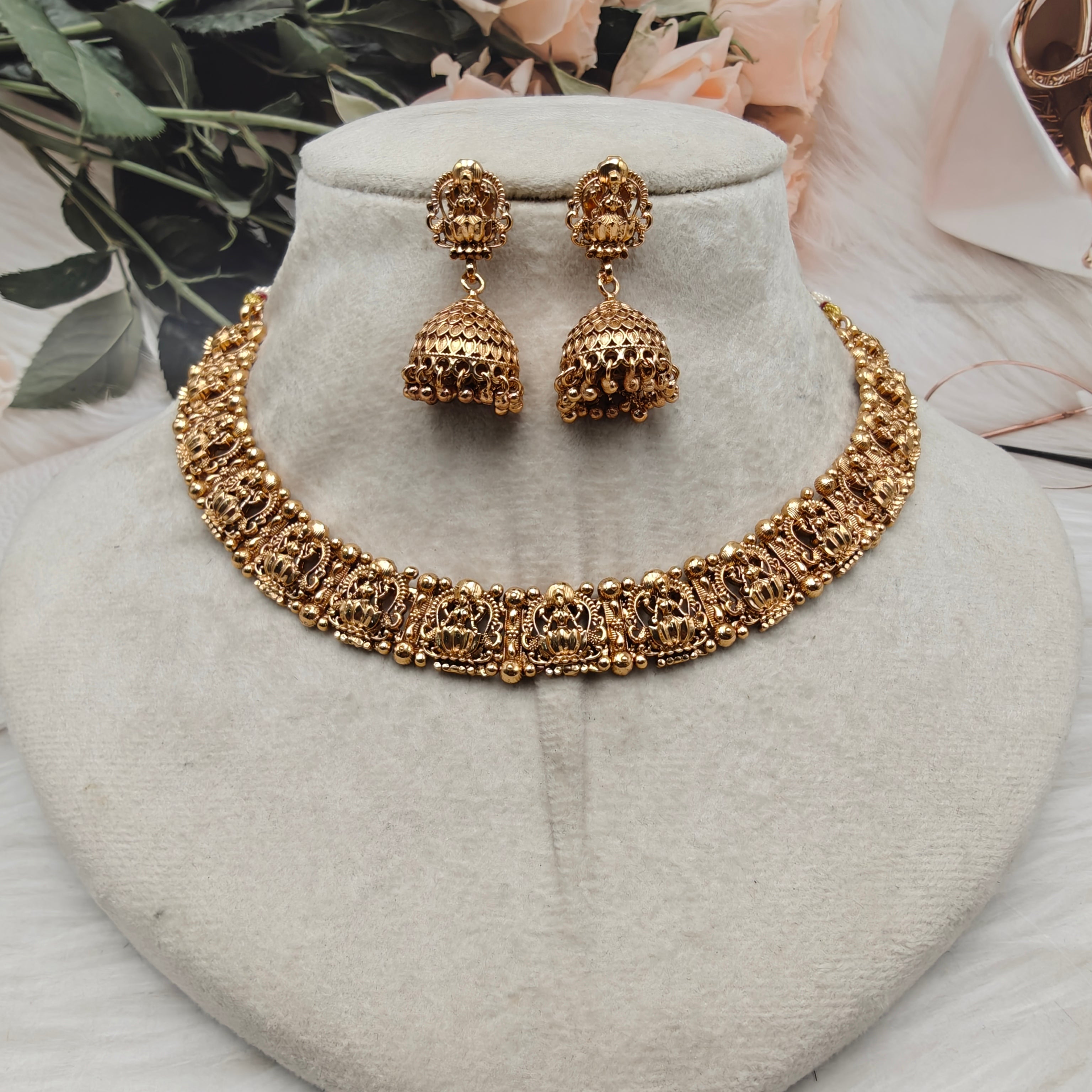 Lakshmi Heritage Temple Necklace Set