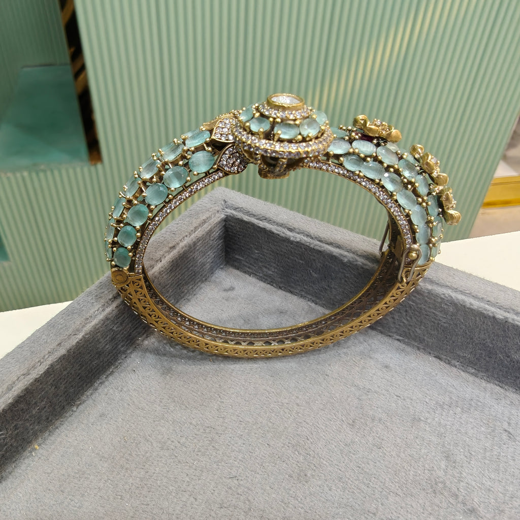 Rajvanshi Openable Bracelet Kada- Mint