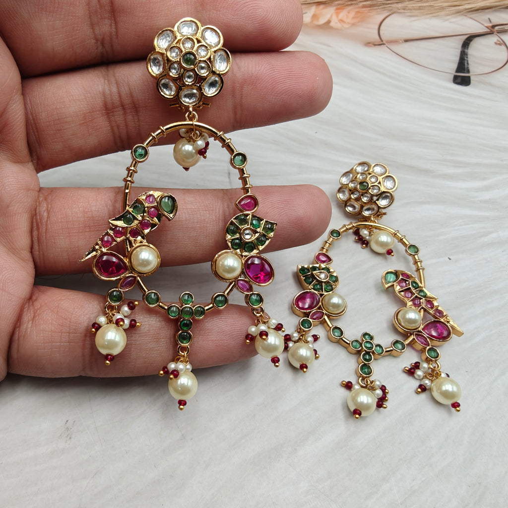 Payal Jadau Kundan Heritage Chandabli - Multi