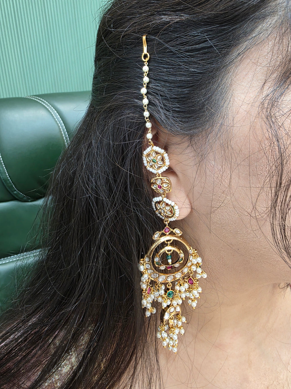 Wahida Bikaneri Kundan Heritage Inspired Earrings