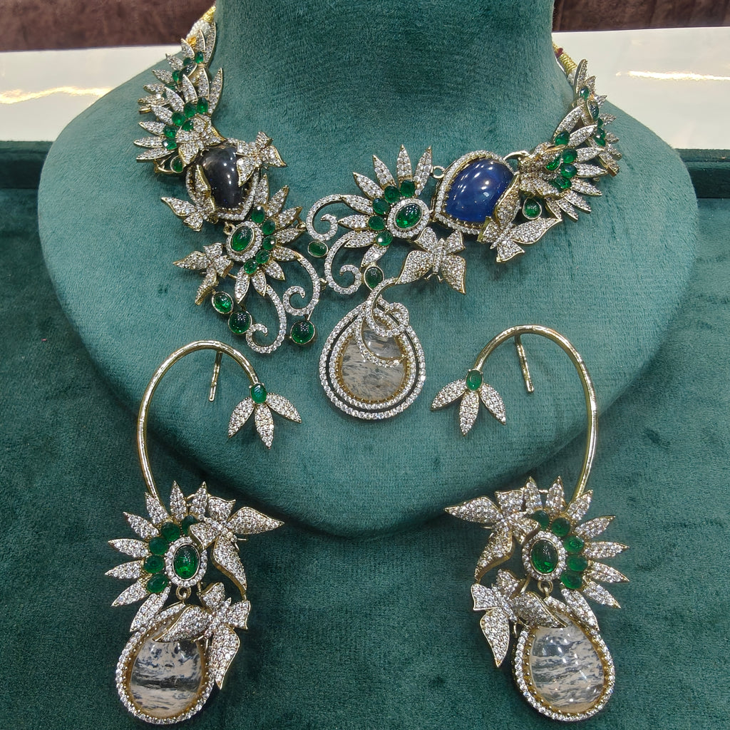Aparna Nature Inspired Gemstone Necklace Set