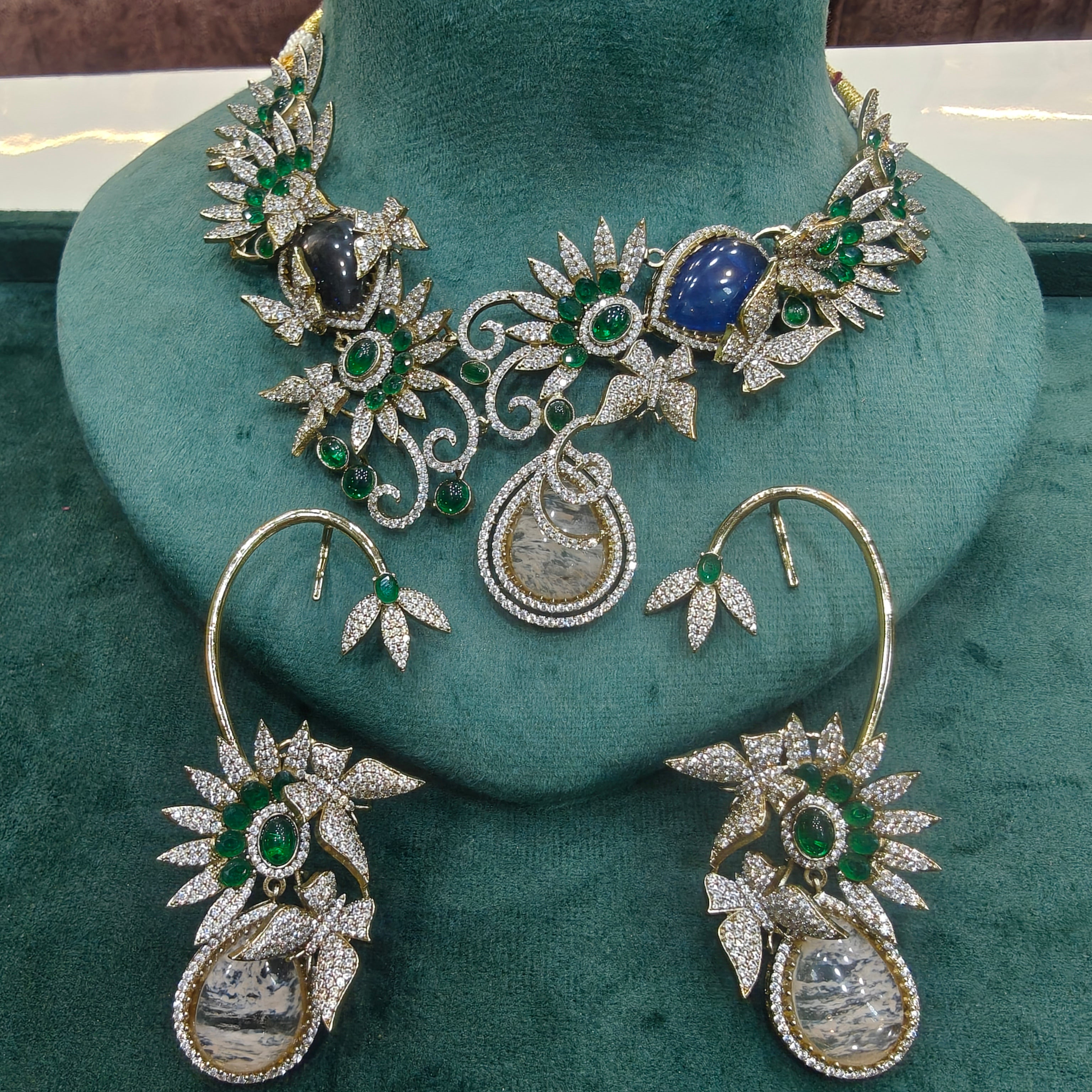Aparna Nature Inspired Gemstone Necklace Set