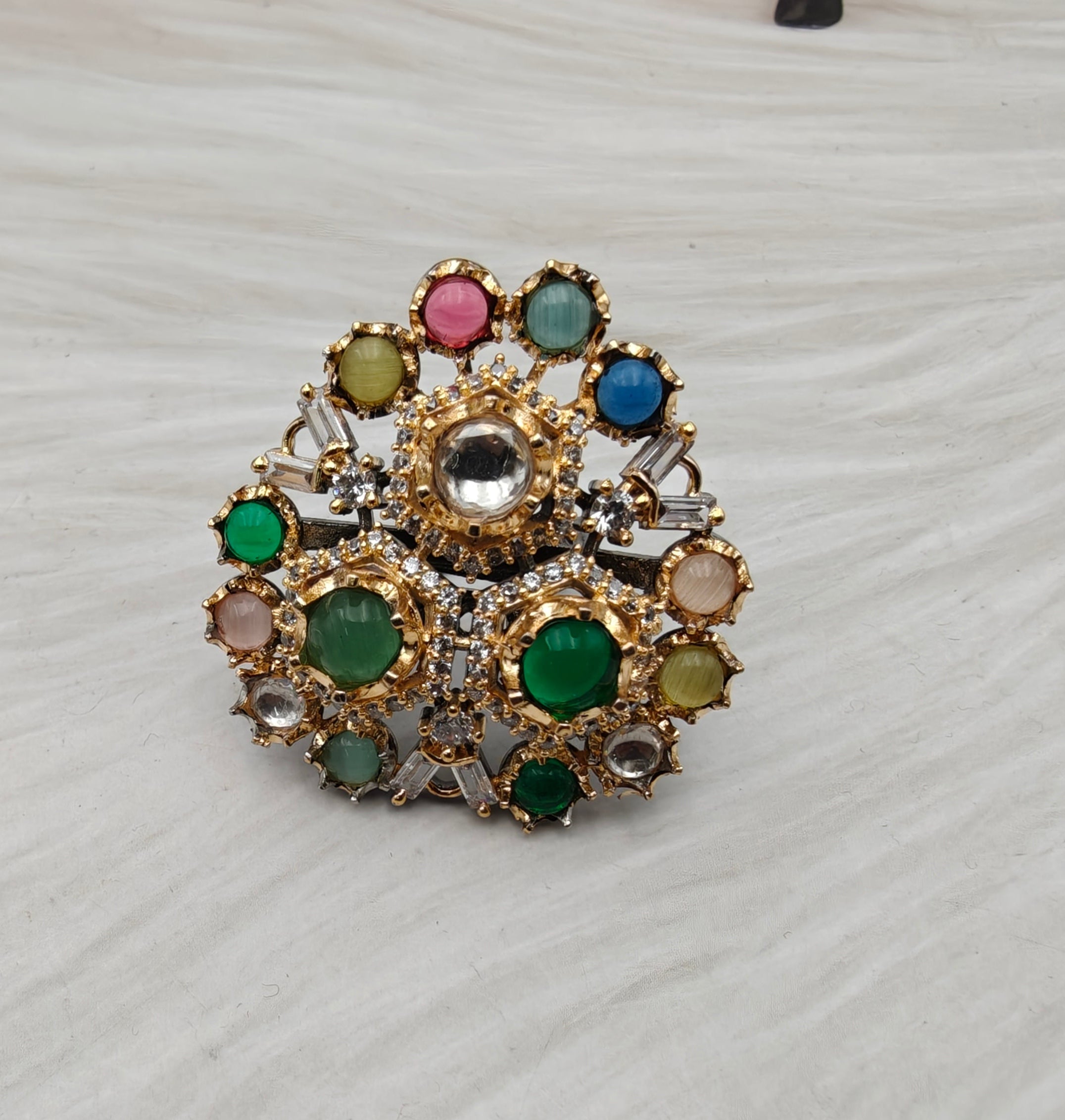 Sabya Inspired Rangtarang Adjustable Ring - Multi
