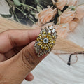 Ranjhan Baguette Rings - Yellow
