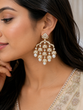 Kalpana Chandelier AD Earrings