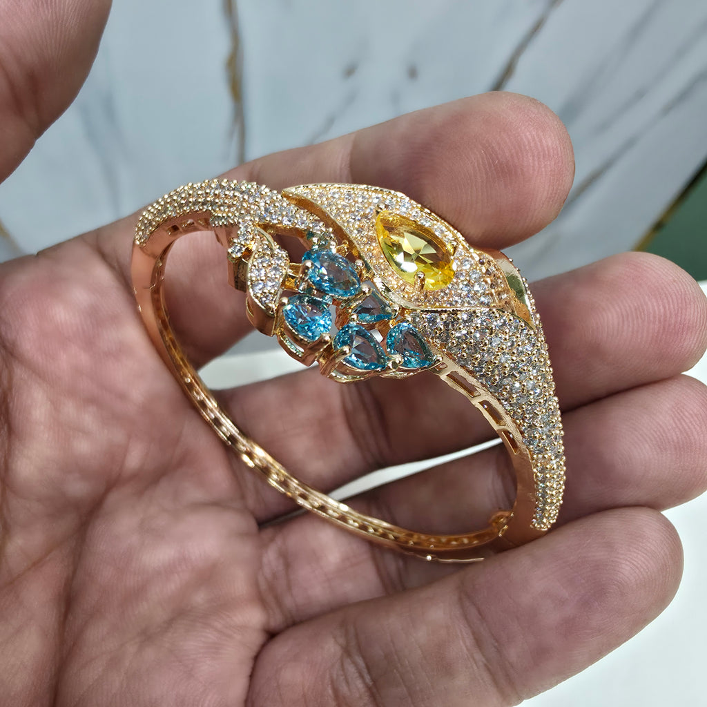 Renee Hazoori Doublet Openable Bracelets - Yellow Teal
