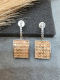 Rimjhim AD Crystal Earrings- Peach