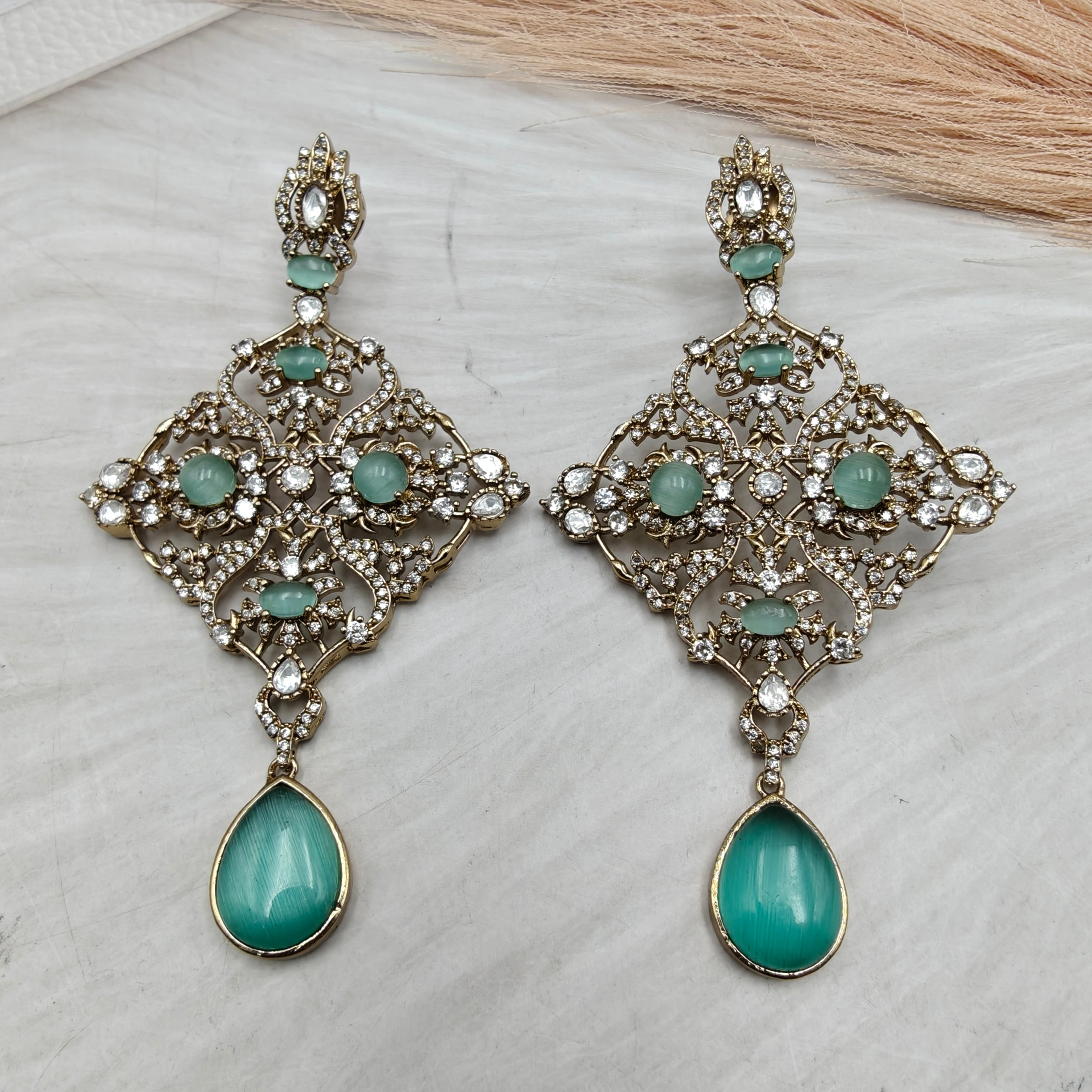 Mulberry Royale Earrings- Mint