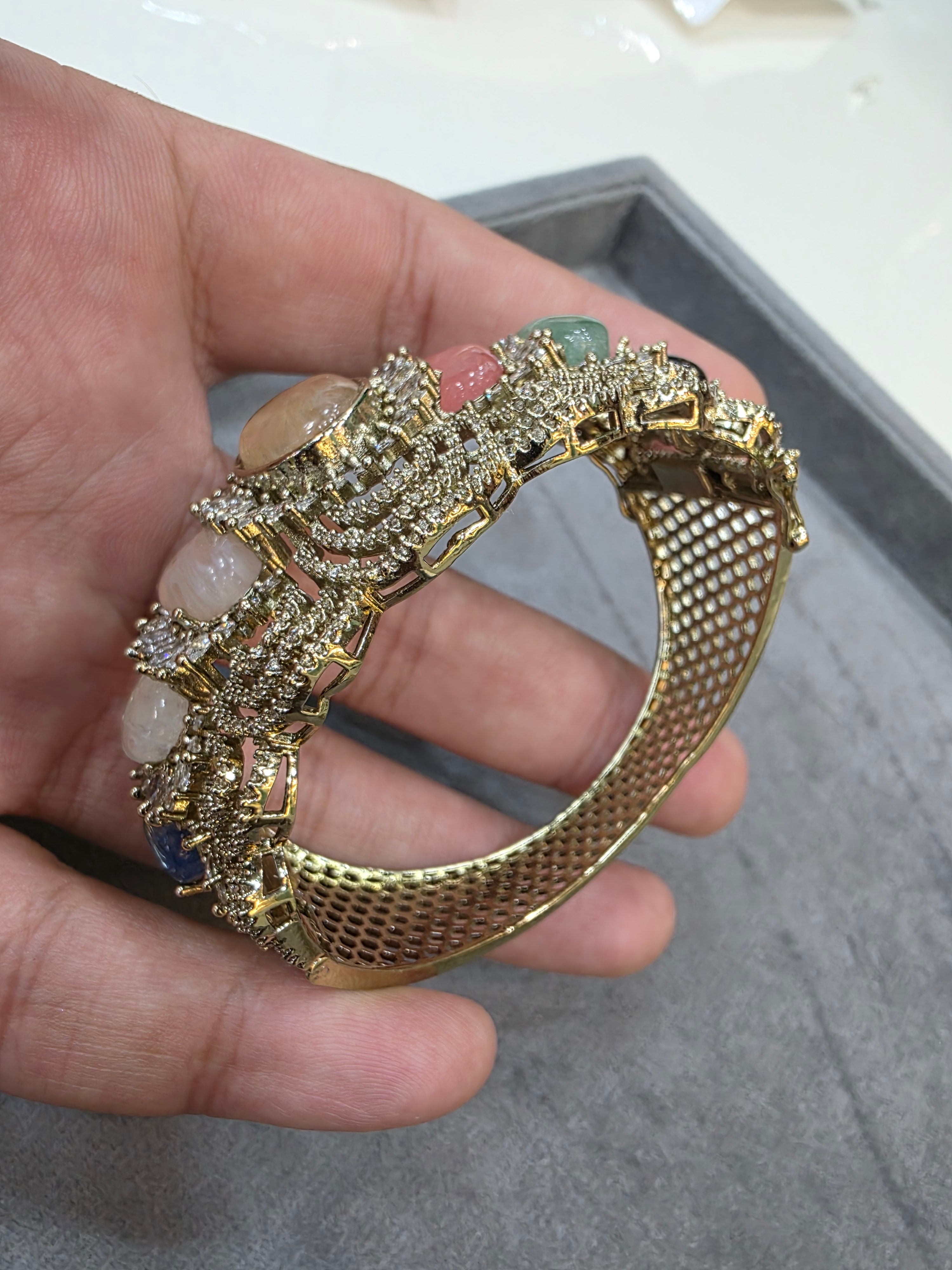 Beliya Sabya Inspired Openable Bracelet- Multi 3