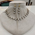 Arshiya Petal Moissanite Necklace Set