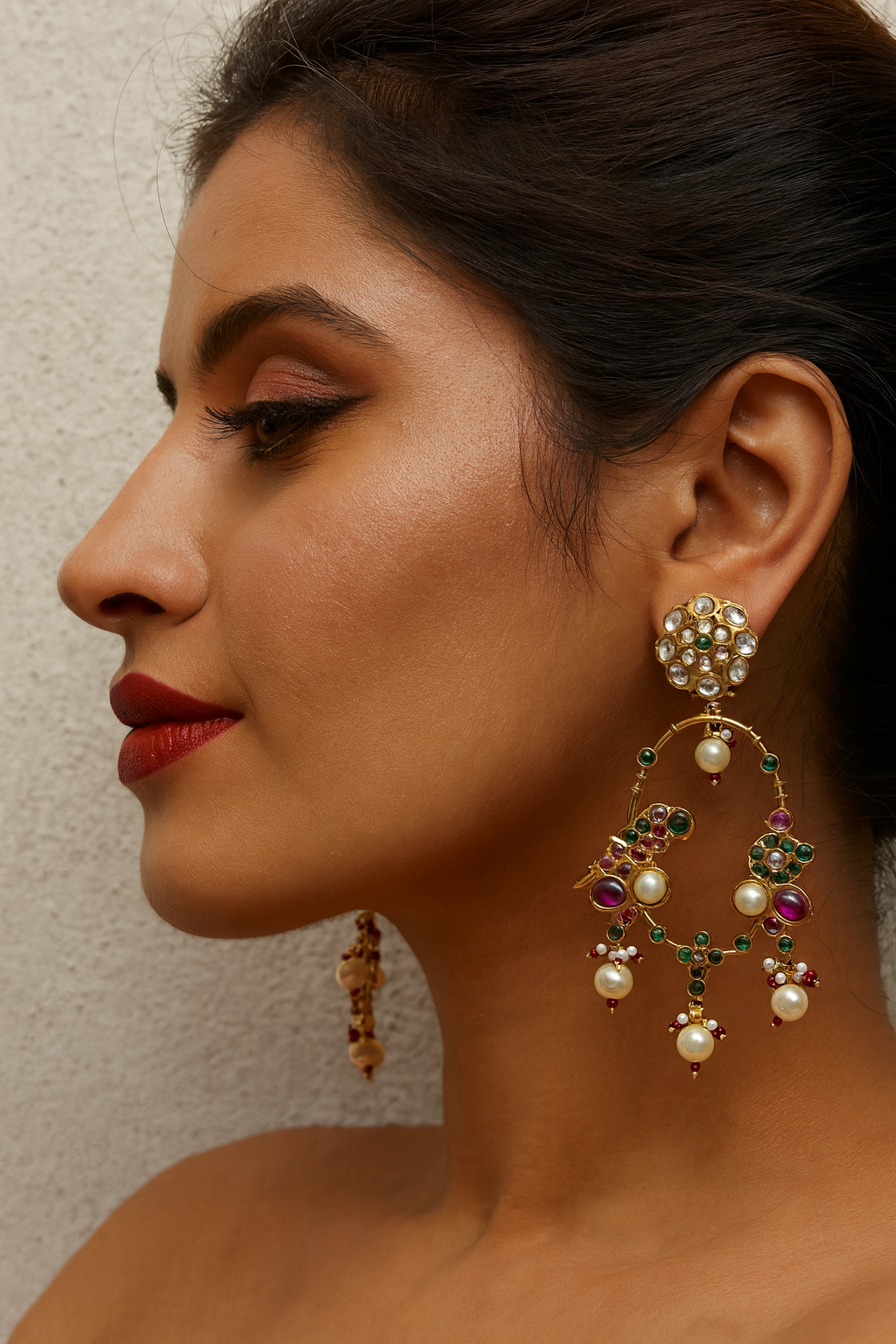 Payal Jadau Kundan Heritage Chandabli - Multi