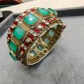 Sameera Premium Openable Tanzonite Doublet Kangan- Mint