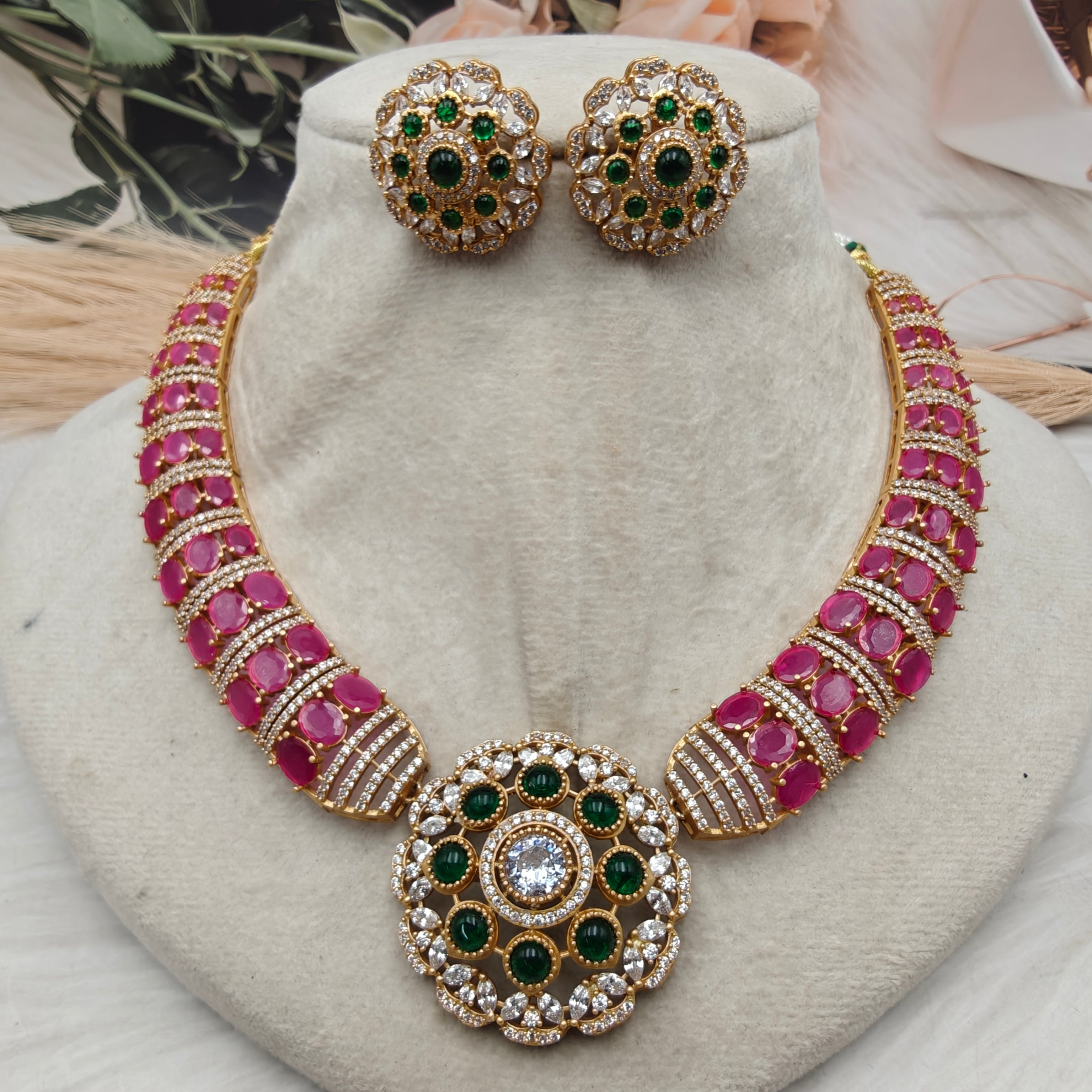 Debina AD Hasli Set - Ruby Green