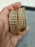 Roohaniyat Tyaani Kundan Gold Plated Openable Bangles