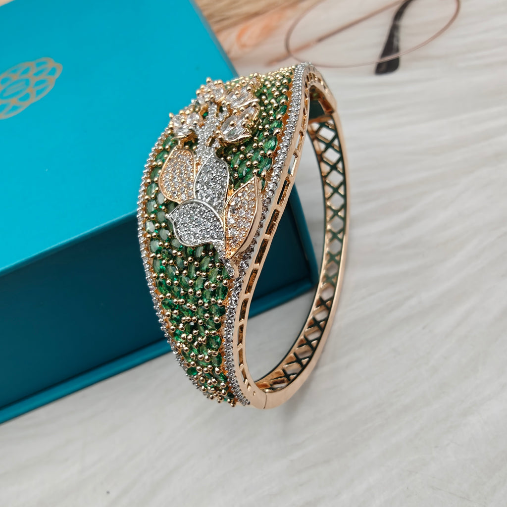 Vixita Premium Openable Bracelets (Carat Plating)- Green