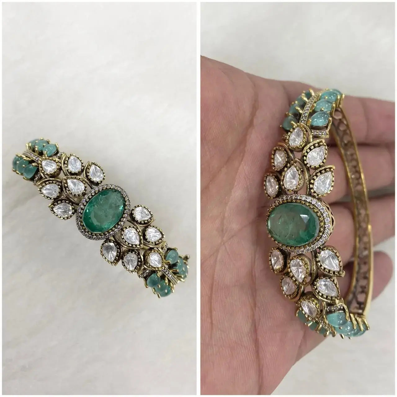 Viraang Openable Doublet Bracelet - Mint