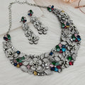 Naksha Premium Pearl And Zirconia Necklace Set - Multi
