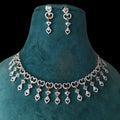Zivaah AD Necklace Set- Orange