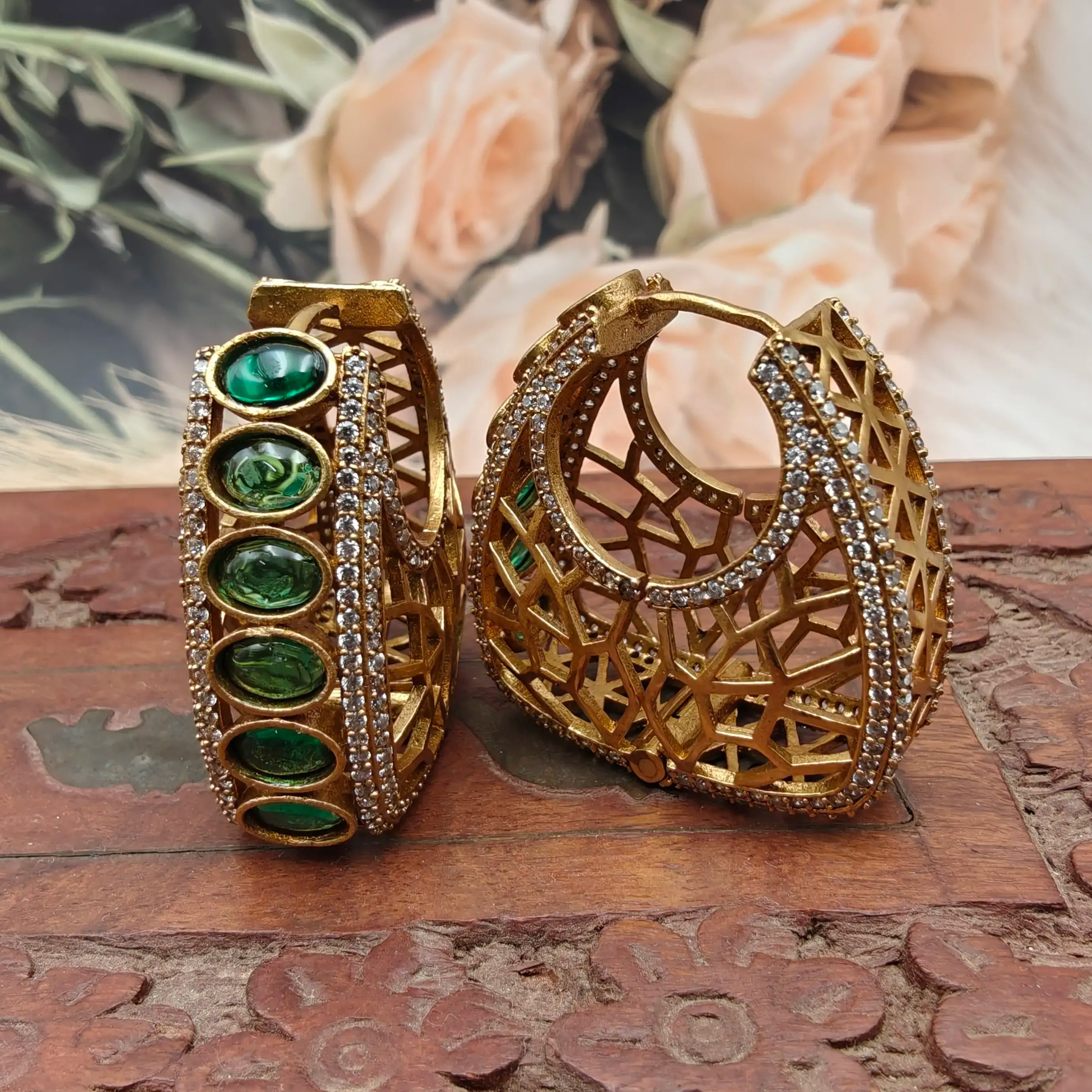 Regalia Hoops - Green