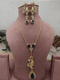 Owl-inspired Doublet Pendant Set - Blue