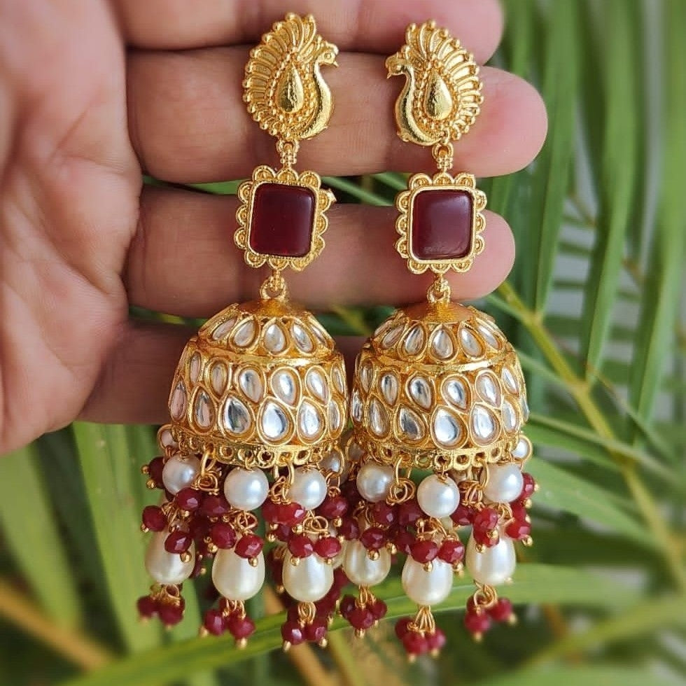 Naina Jhumki- Maroon