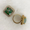 Ariya Tourmaline Doublet Finger Ring - Green