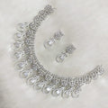 Naila AD Necklace Set- White