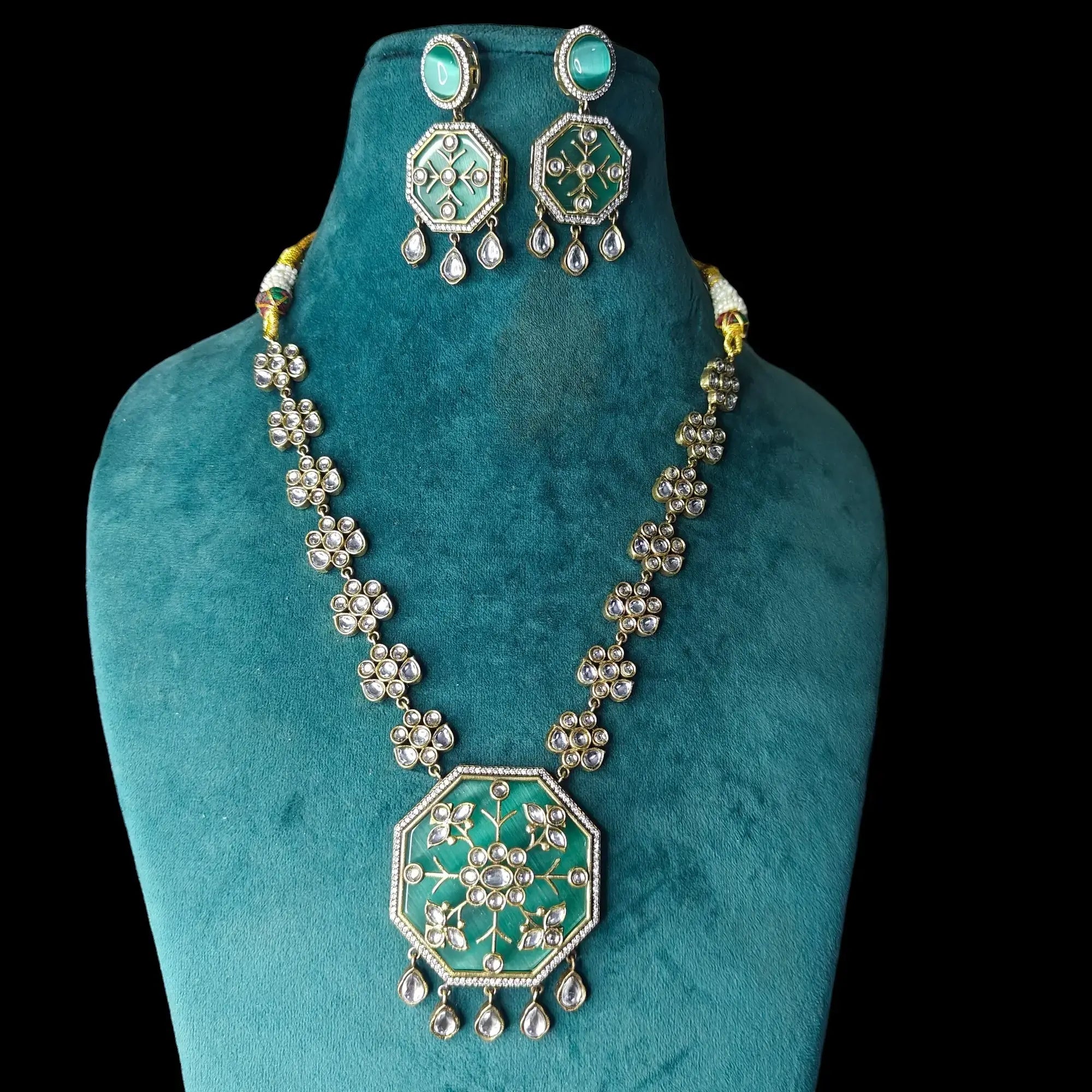 Shrini Necklace Set- Mint
